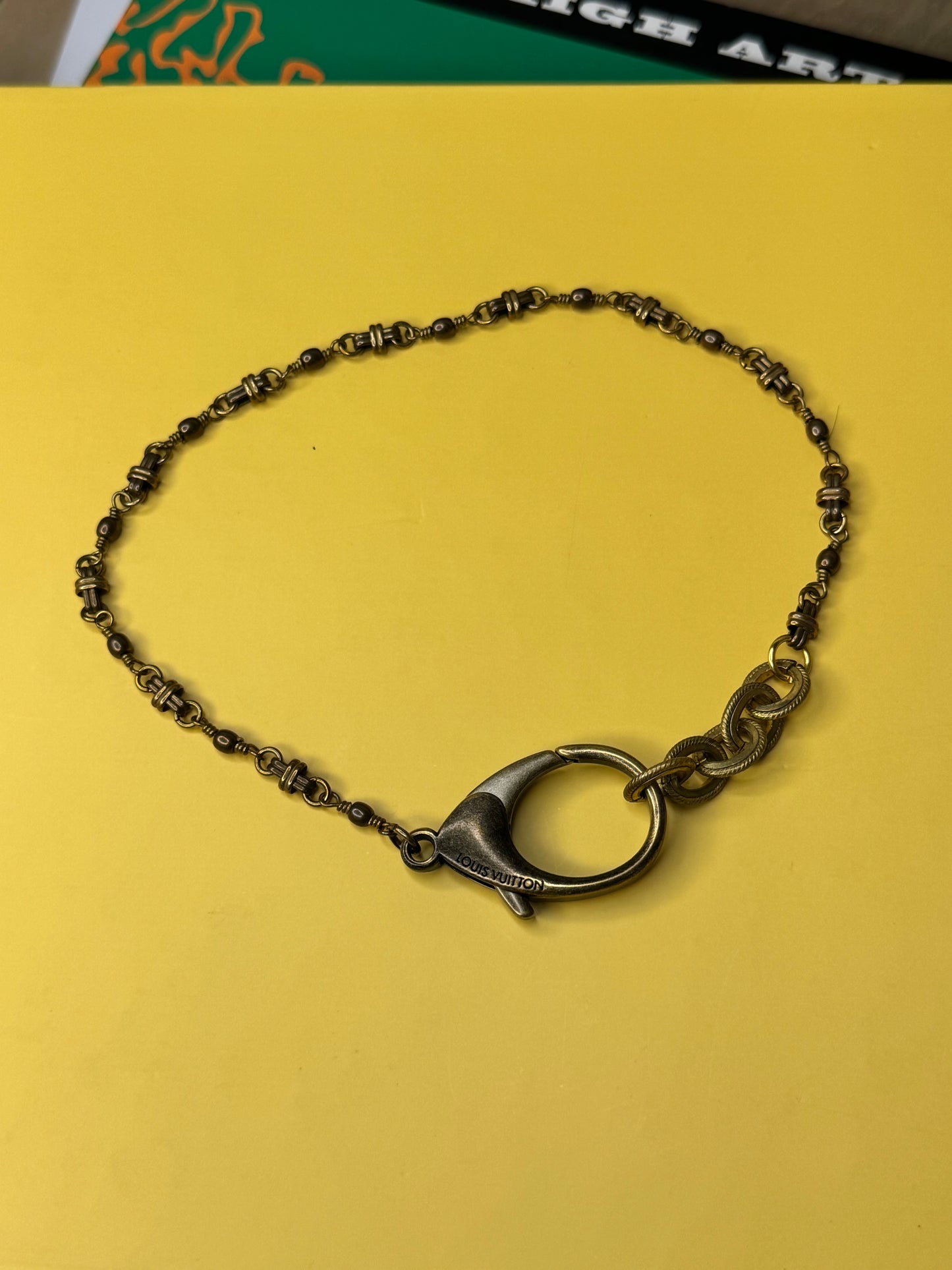 Claira Charm Chain Clip Custom Antique Gold Choker