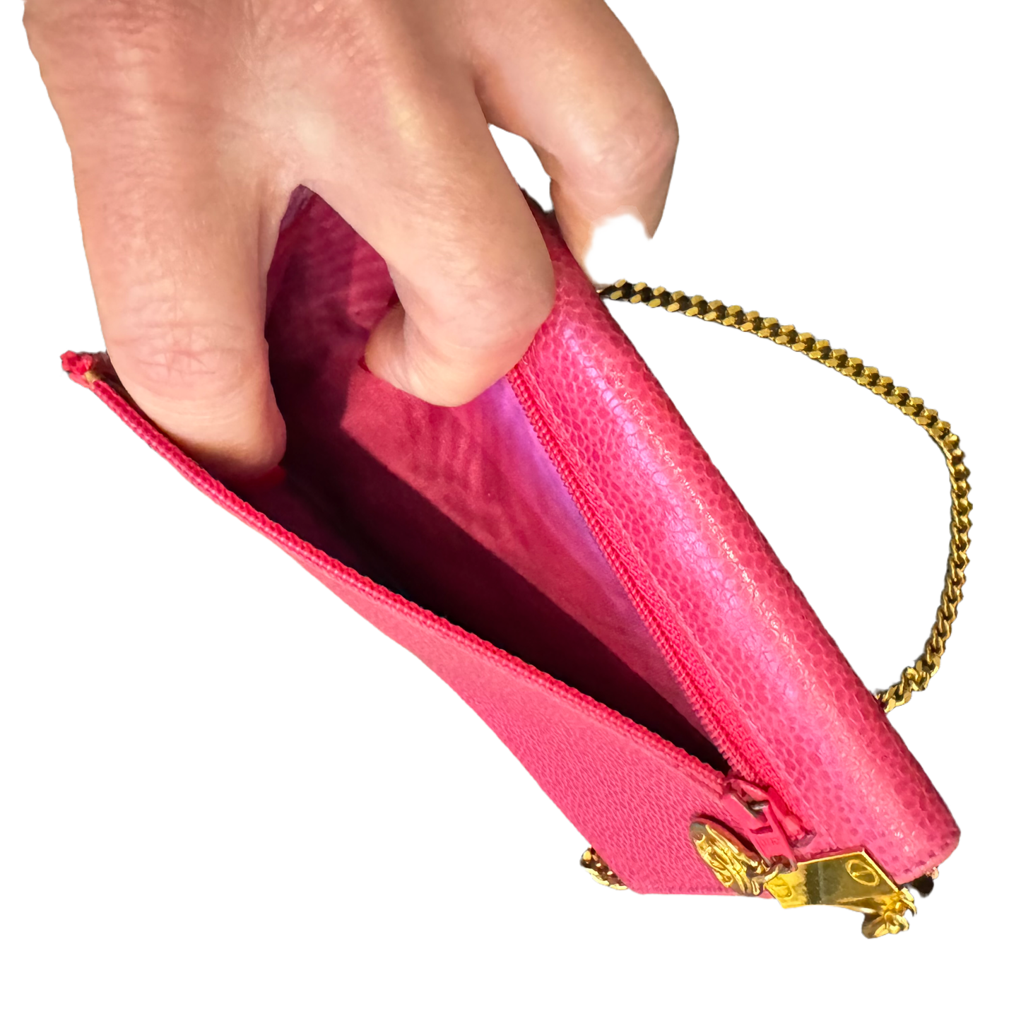 Pink Chanel Timeless with Envelope Custom Micro Pouch 5 ways + 2 straps