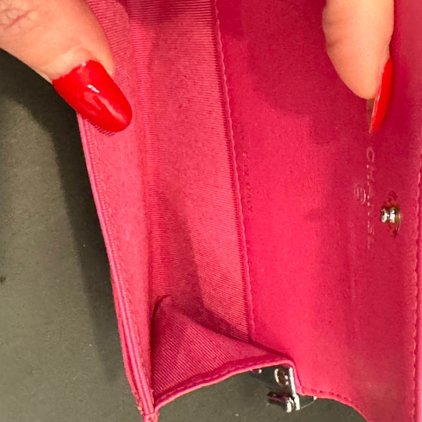 Pink Matelasse Chanel Micro Flap Pouch Pink
