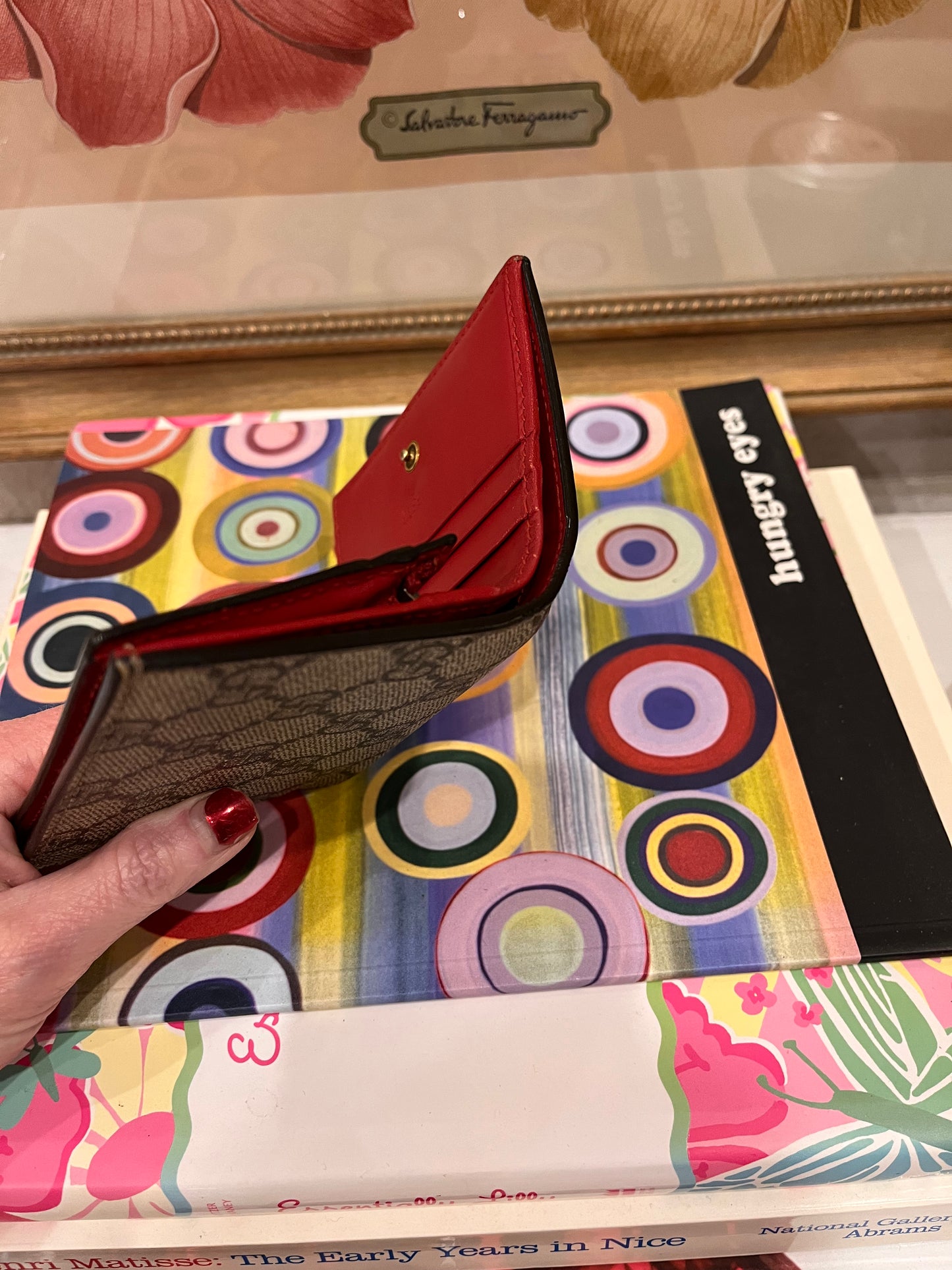 Cherries GG Supreme Gucci Compact Wallet