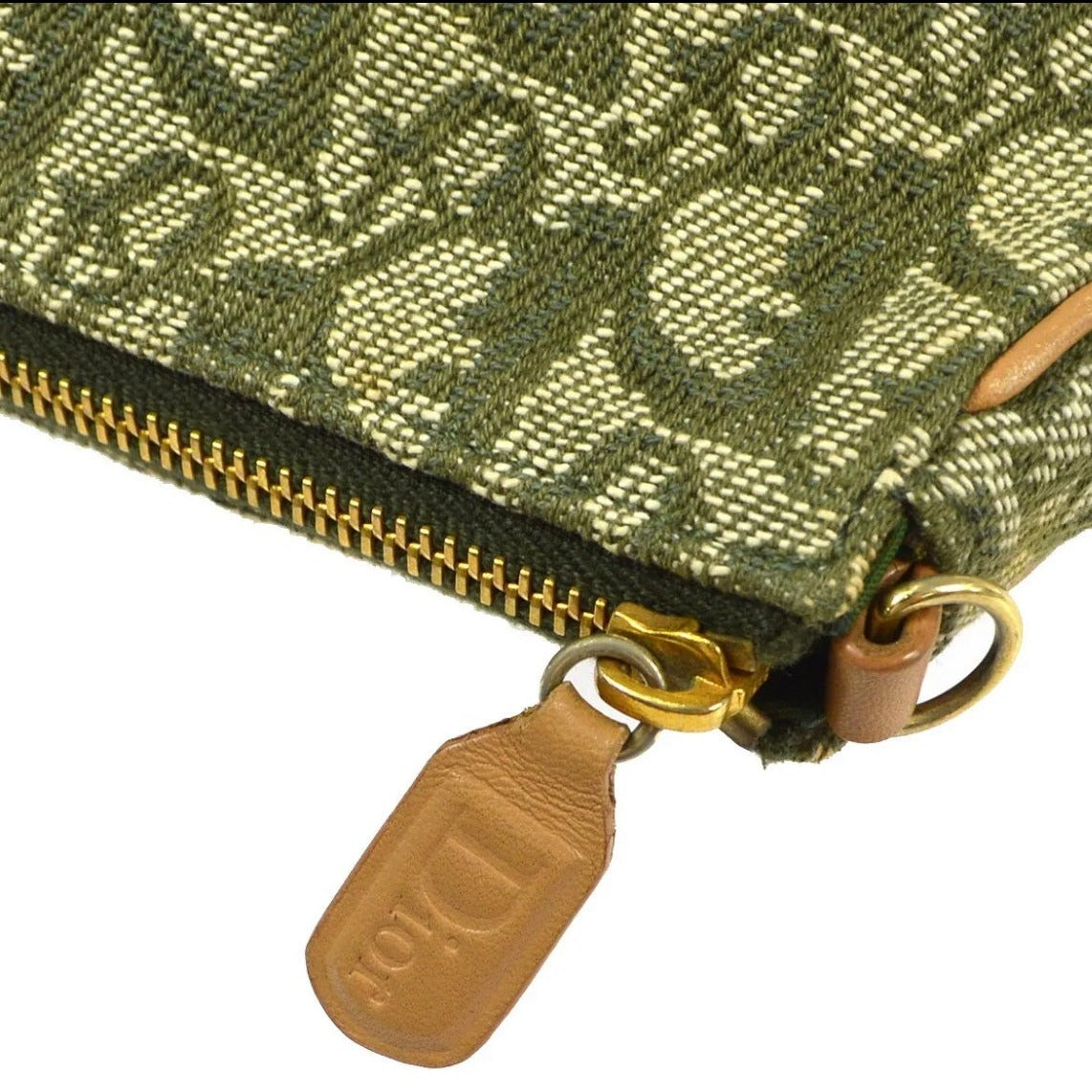 Christian Dior Vintage Khaki Green Trotter Saddle handbag + Extra Strap or Chain