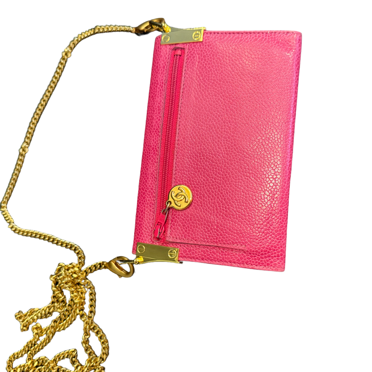 Pink Chanel Timeless with Envelope Custom Micro Pouch 5 ways + 2 straps