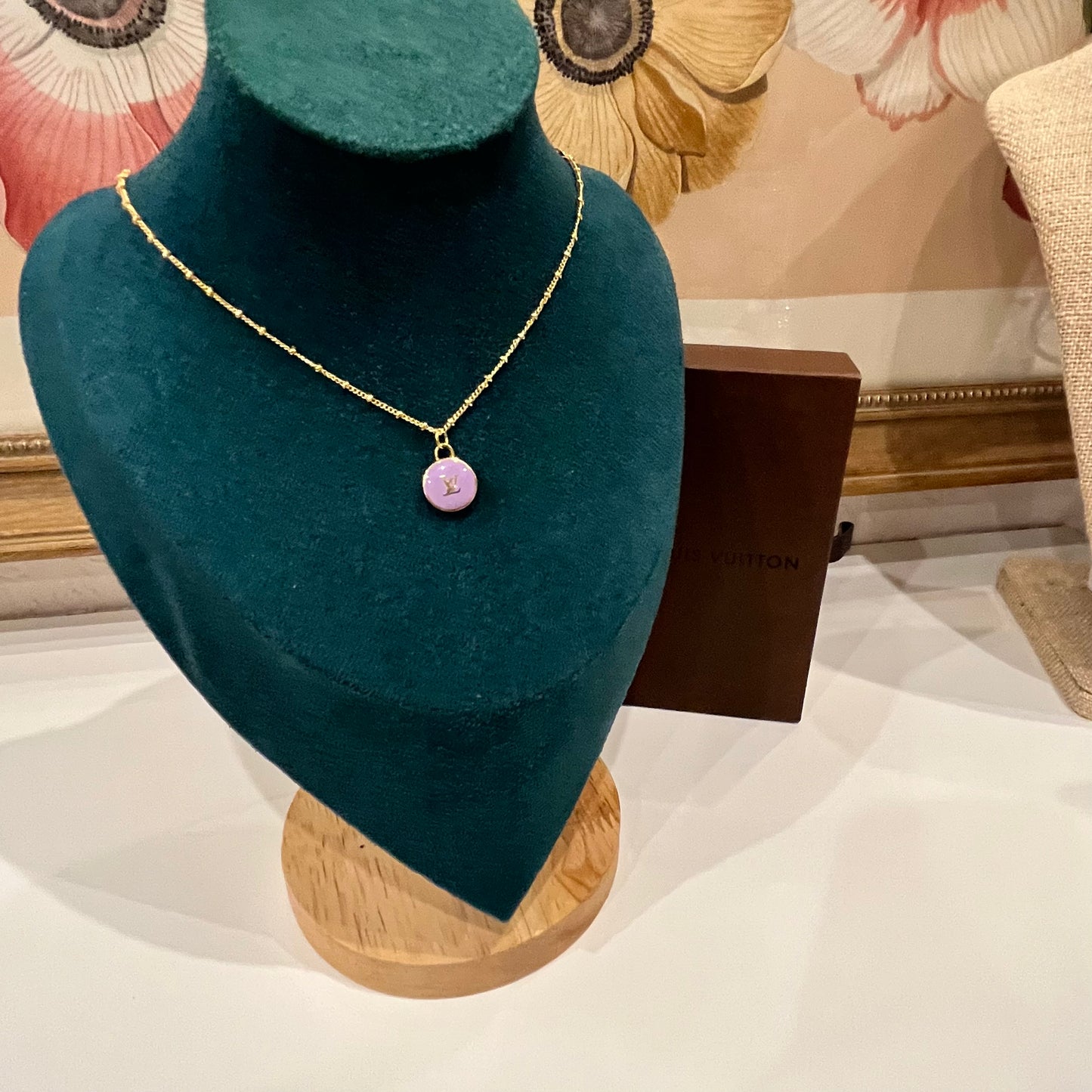 Rare Louis Vuitton Pastilles Charm on Necklace