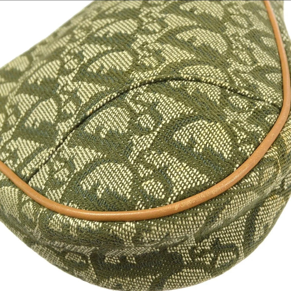 Christian Dior Vintage Khaki Green Trotter Saddle handbag + Extra Strap or Chain