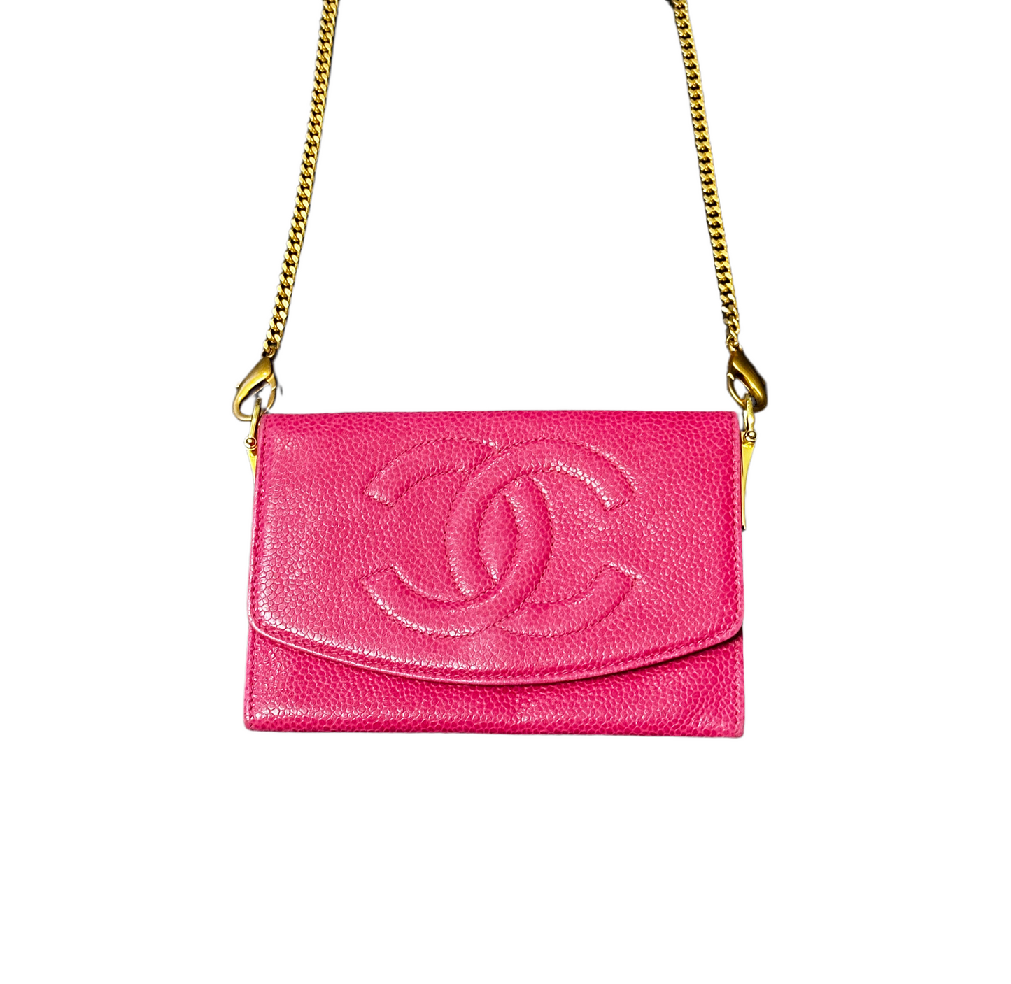 Pink Chanel Timeless with Envelope Custom Micro Pouch 5 ways + 2 straps