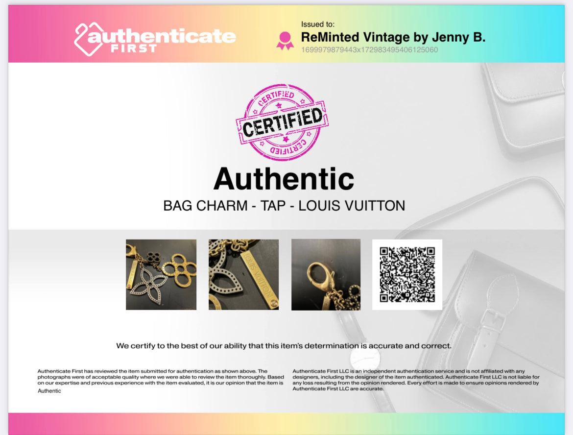 Chic Louis Vuitton Large Bar Double Charm Repurposed on Necklace
