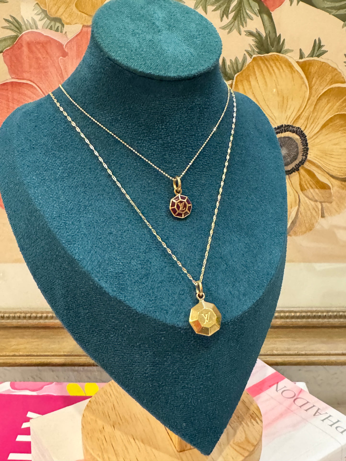 Louis Vuitton square Charm Pendant on Chain