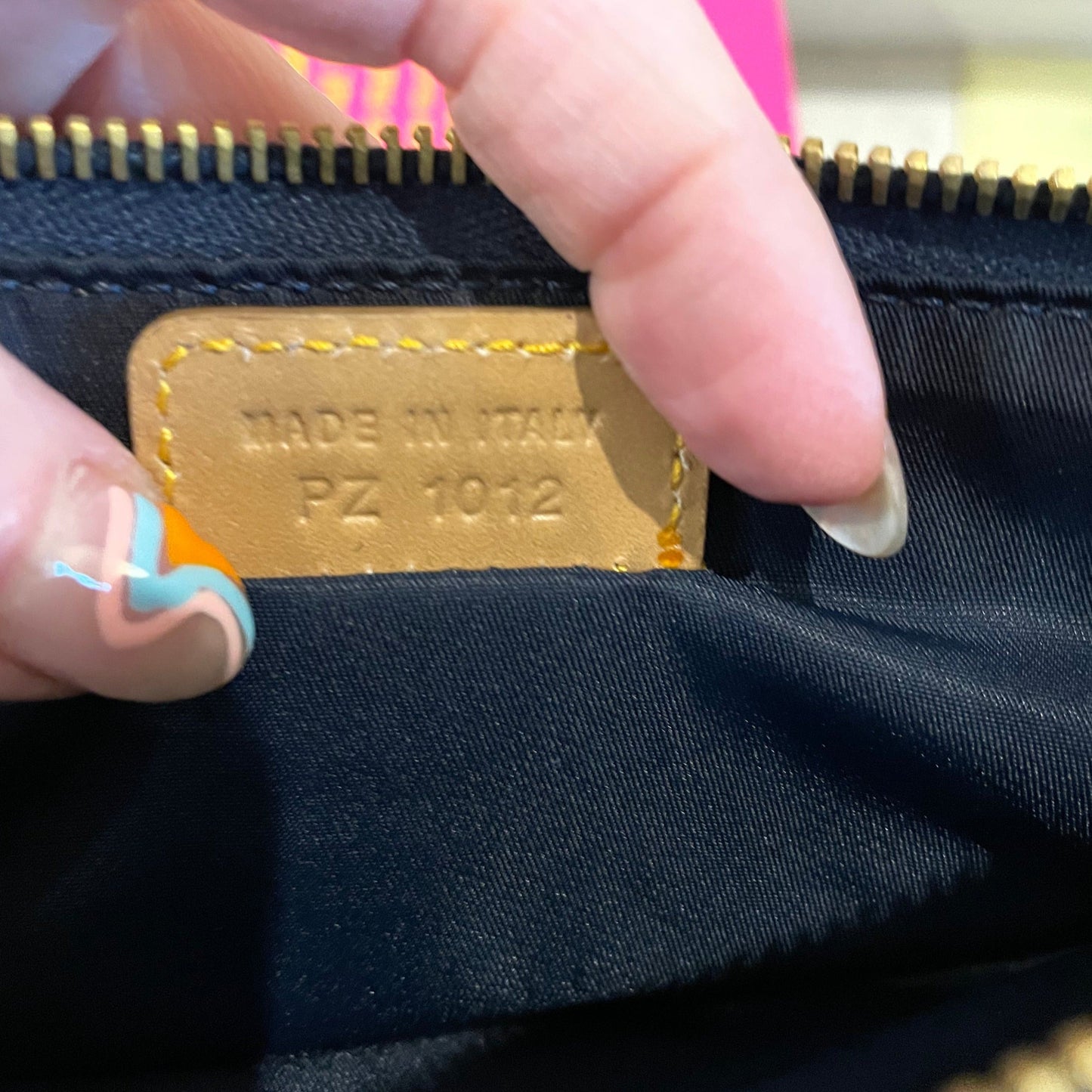 Christian Dior Vintage Denim Saddle Bag Pochette Small