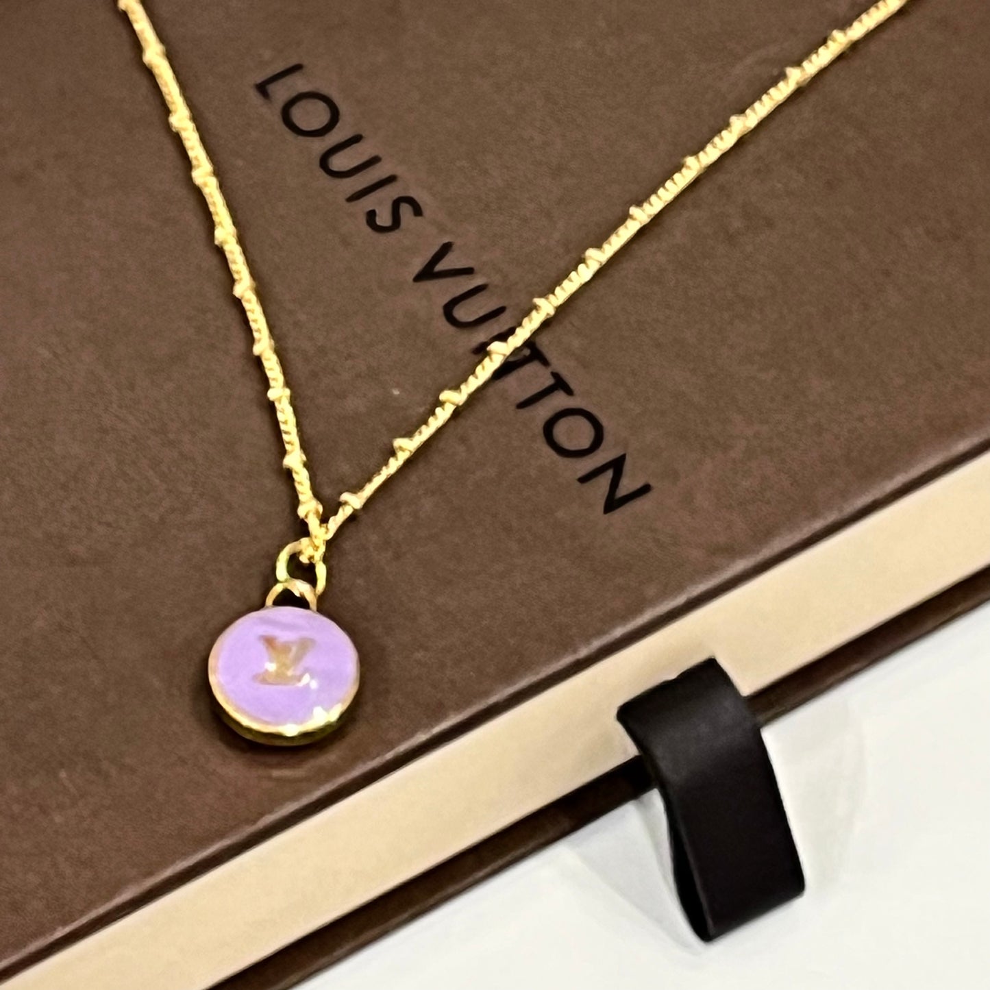 Rare Louis Vuitton Pastilles Charm on Necklace
