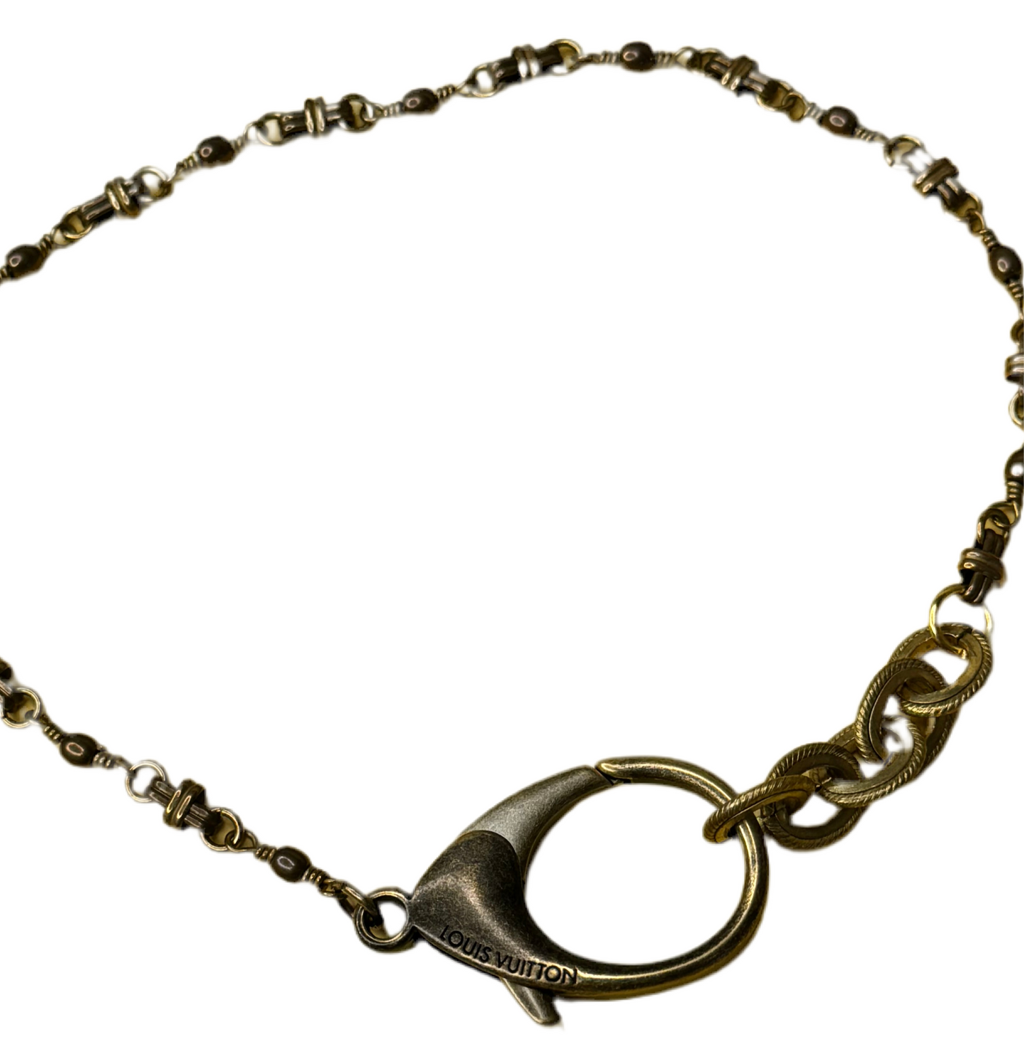 Claira Charm Chain Clip Custom Antique Gold Choker
