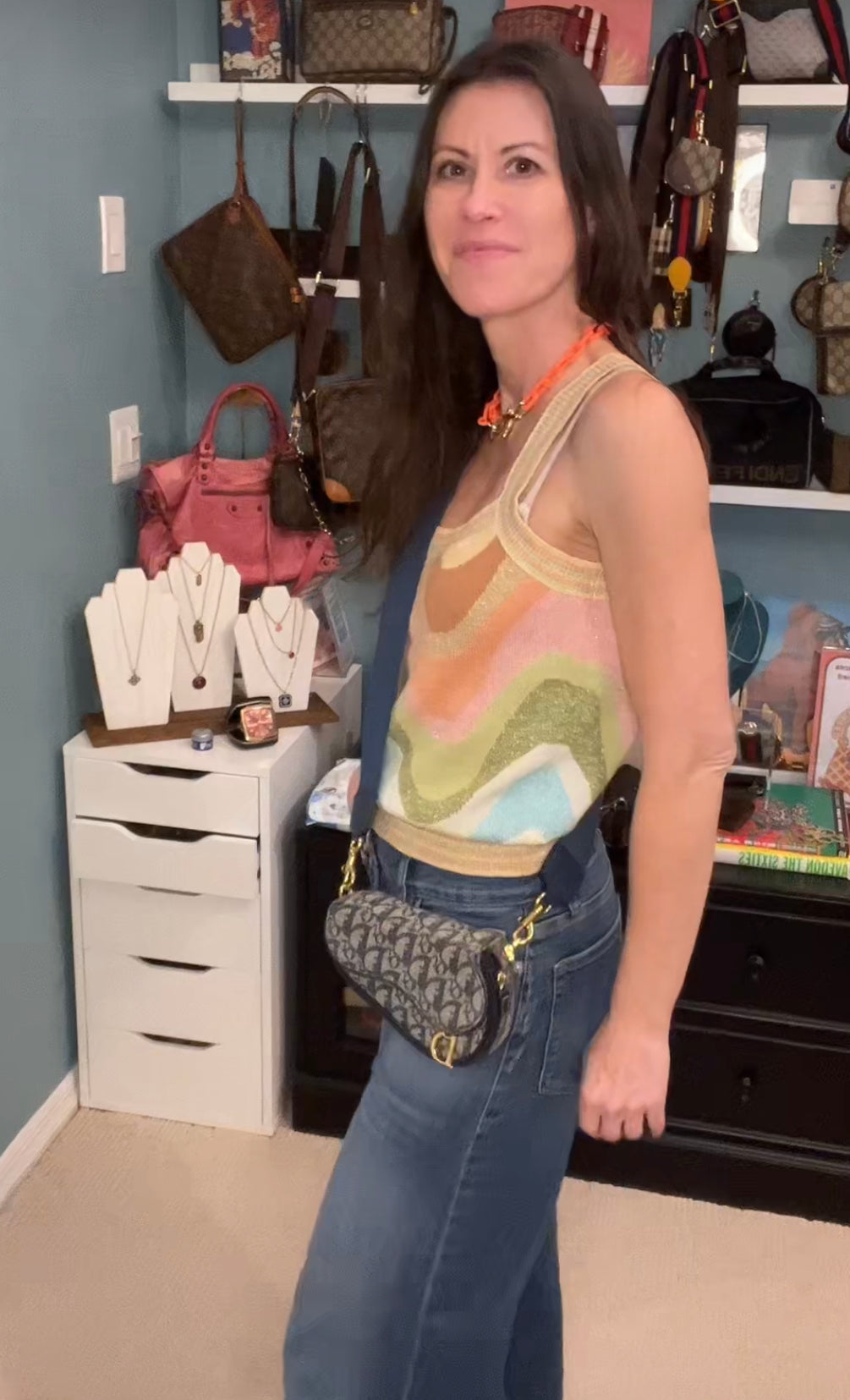 Christian Dior Vintage Trotter Saddle Pouch Custom one-of-a-kind Bum Bag/Crossbody/Fanny Pack