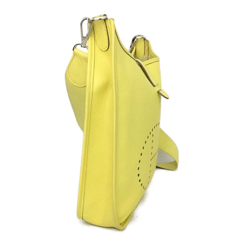 RARE Color - HERMES Evelyn 1 Yellow Veau Epsom Leather Shoulder Crossbody