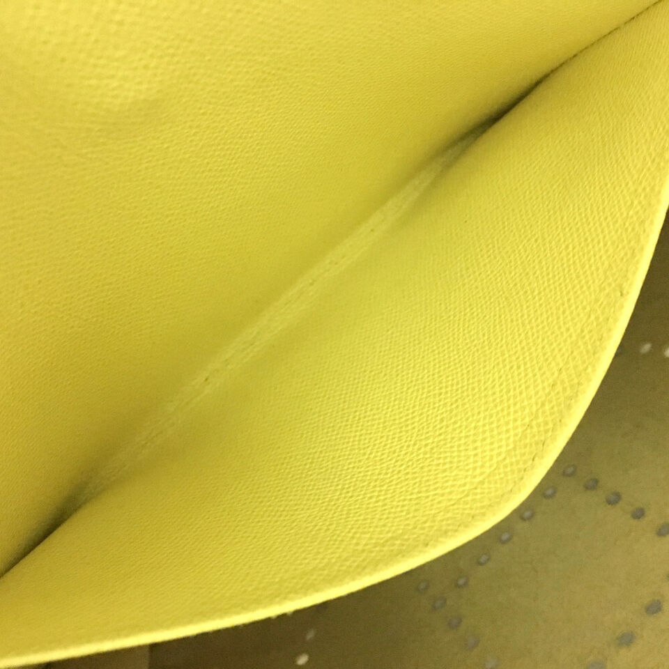 RARE Color - HERMES Evelyn 1 Yellow Veau Epsom Leather Shoulder Crossbody