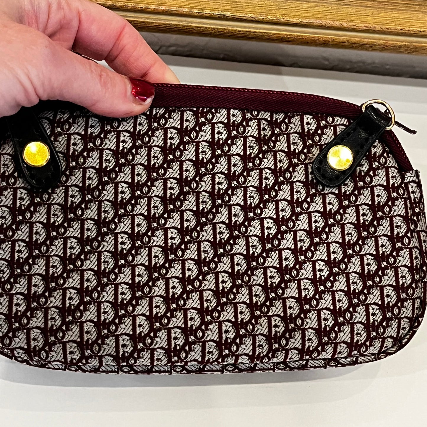 Christian Dior Pouch - Trotter Diorissimo Canvas Custom Converted to Wear Multiple Ways
