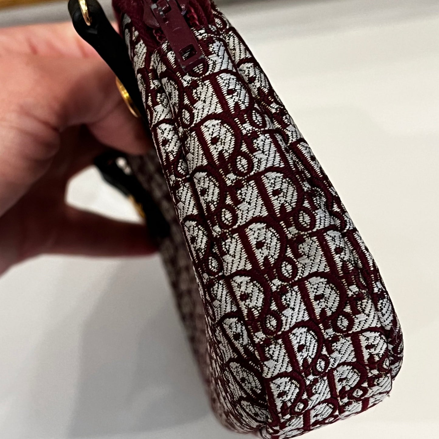 Christian Dior Pouch - Trotter Diorissimo Canvas Custom Converted to Wear Multiple Ways