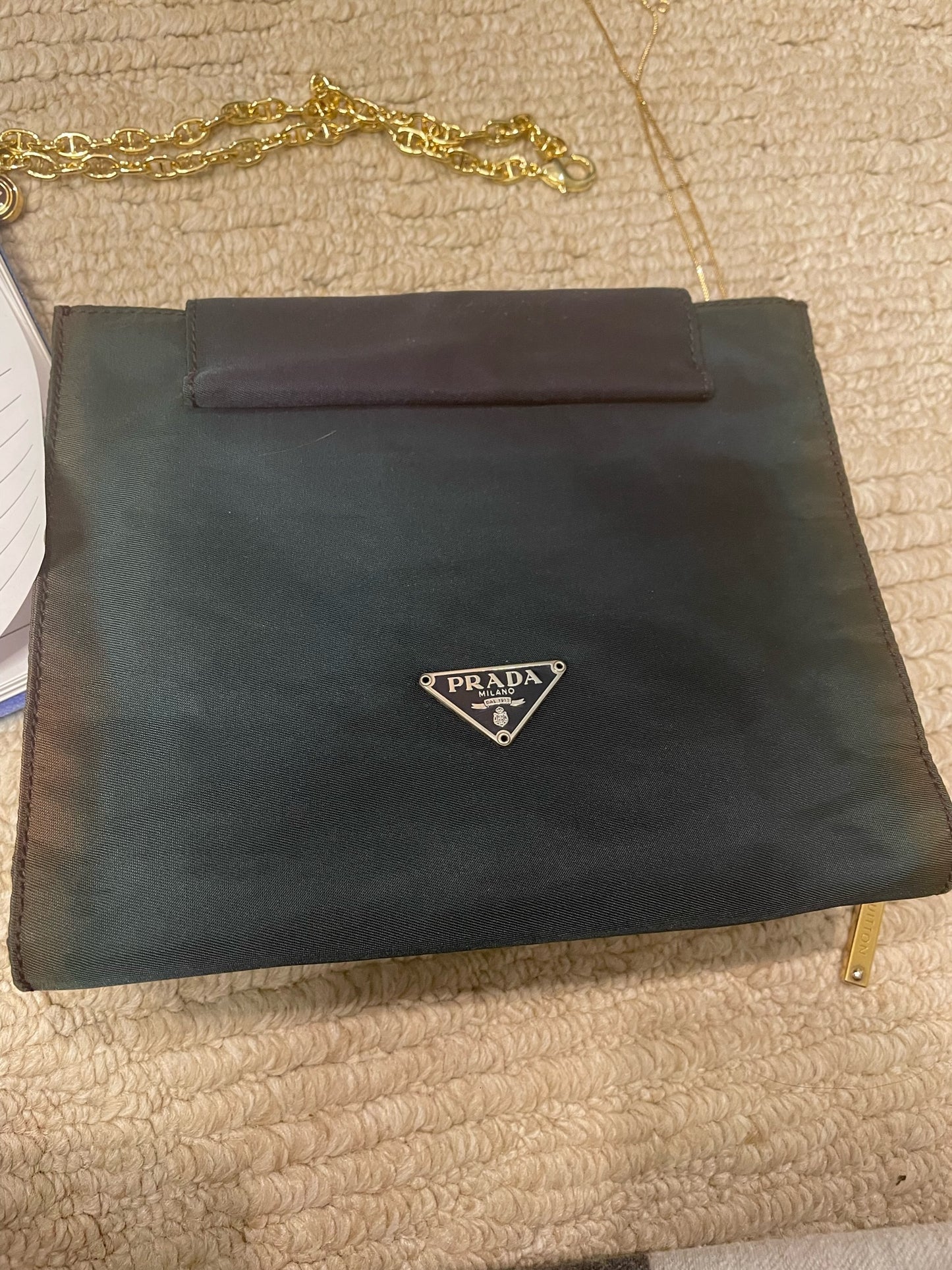Prada Triangle Plate Charms on Necklaces