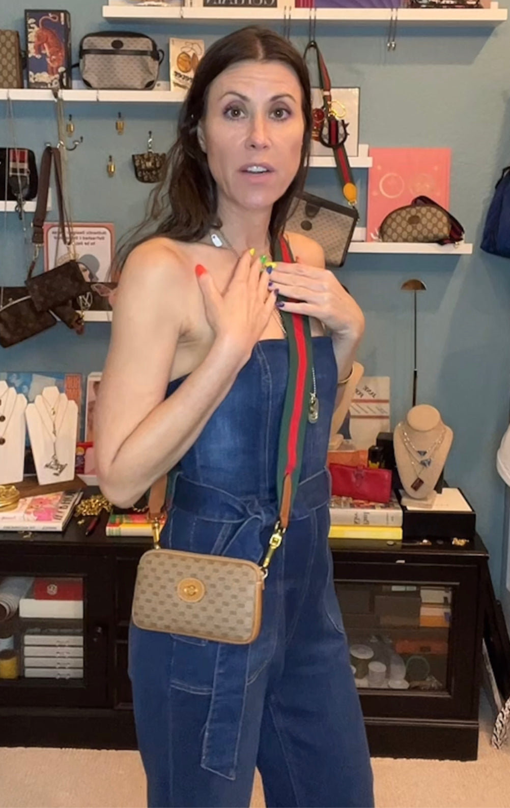 Vintage Gucci micro GG Tan Pouch - Custom Crossbody Bum Bag Fanny Pack Clutch or bundle