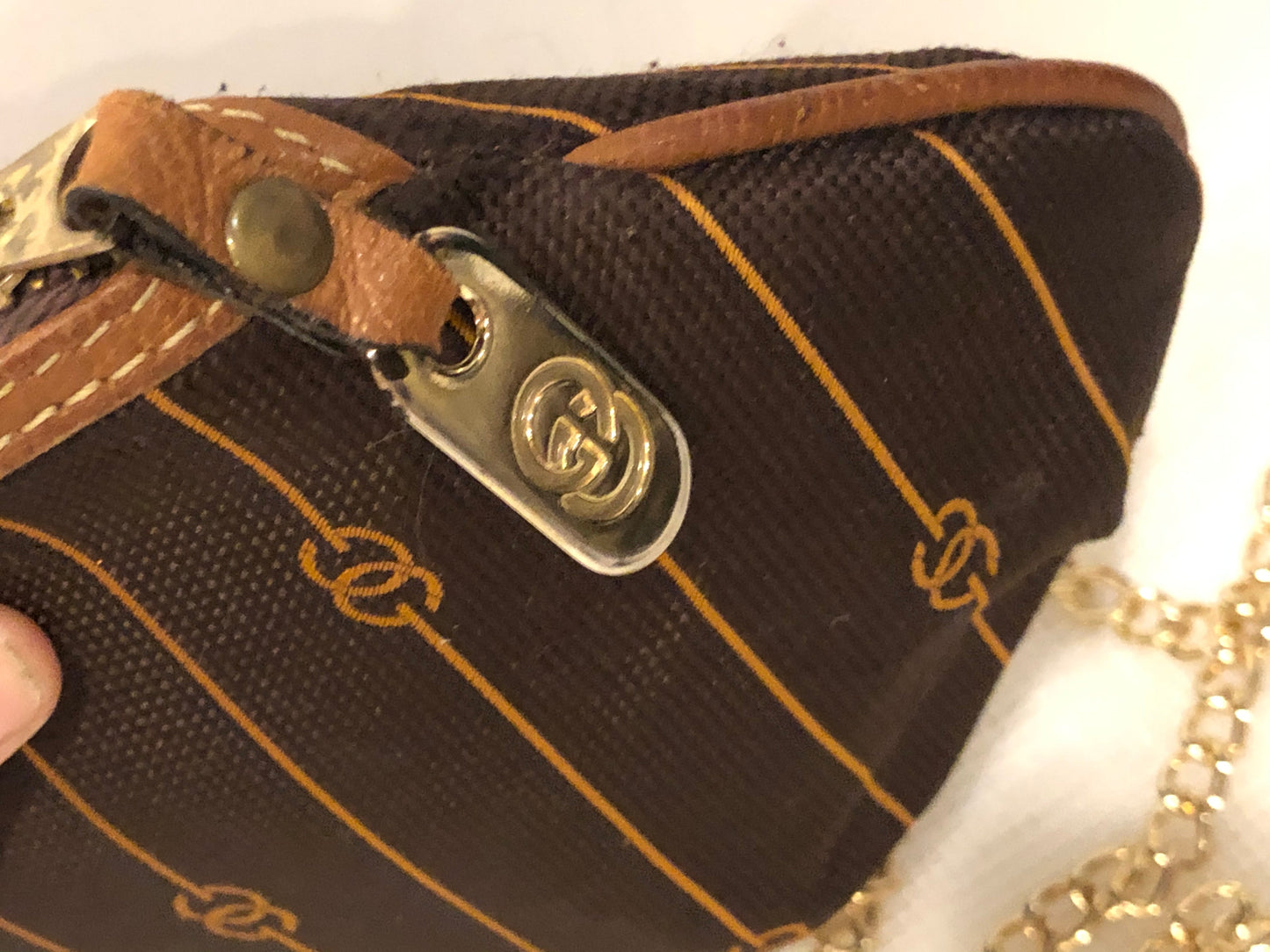 Vintage Gucci Zipper Pulls used as Dog Tag Pendants on Chain