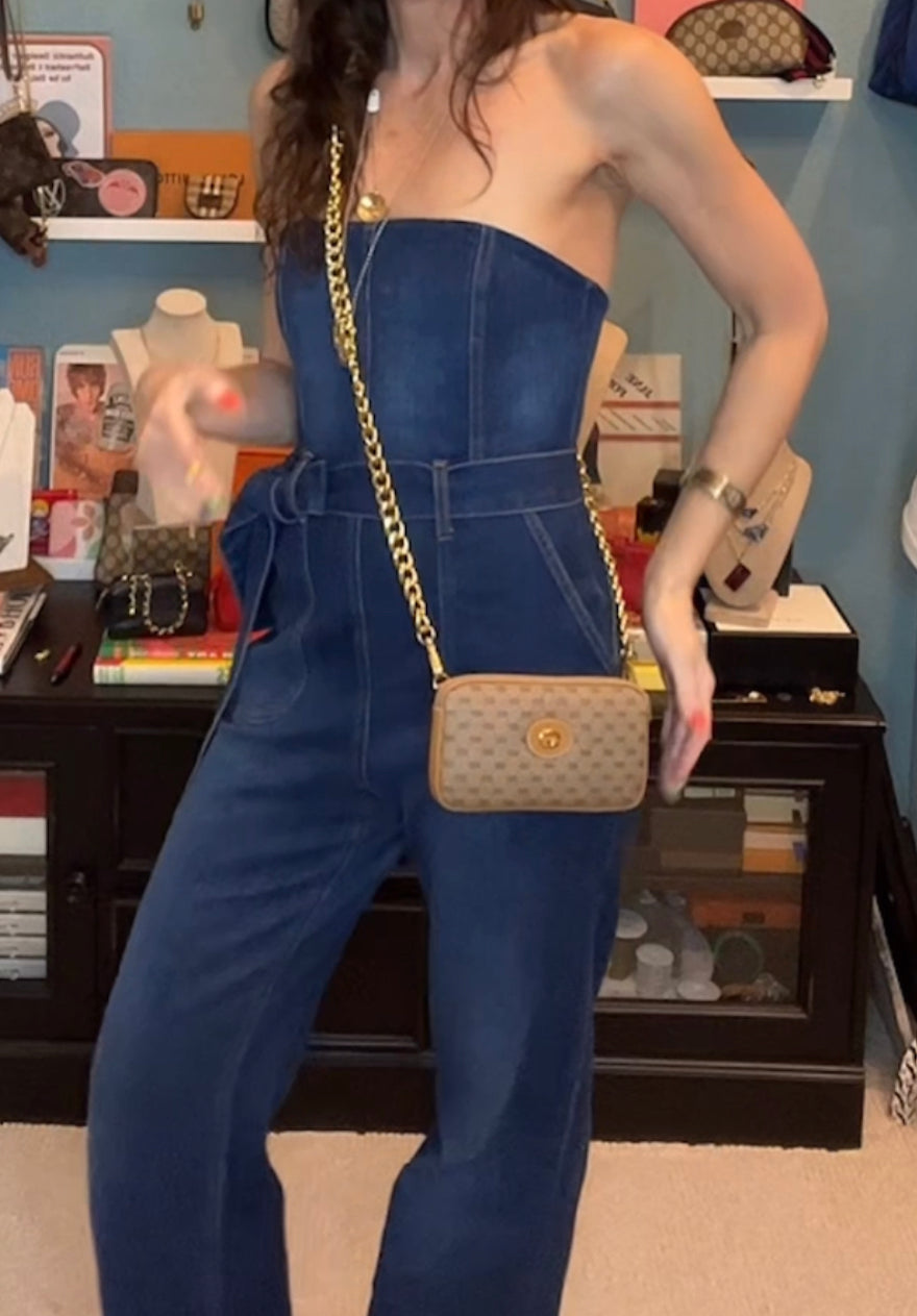 Vintage Gucci micro GG Tan Pouch - Custom Crossbody Bum Bag Fanny Pack Clutch or bundle