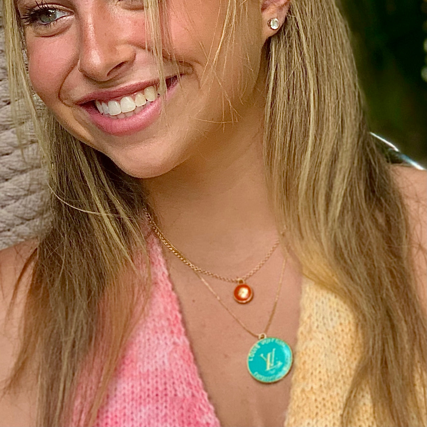 Rare Louis Vuitton Pastilles Charm on Necklace - Kelly Green