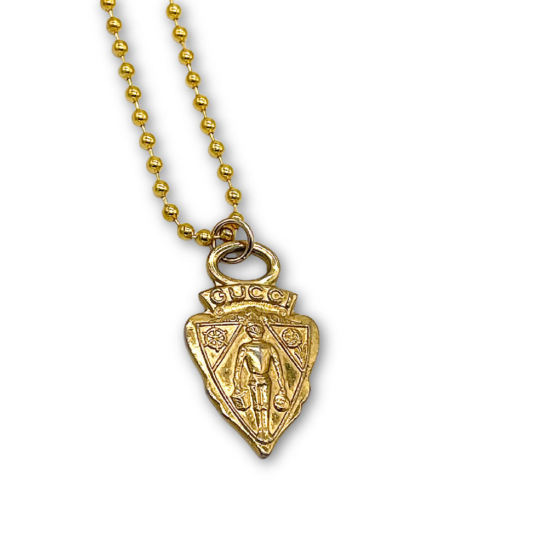 Vintage Gucci Knight Crest on Necklace 2