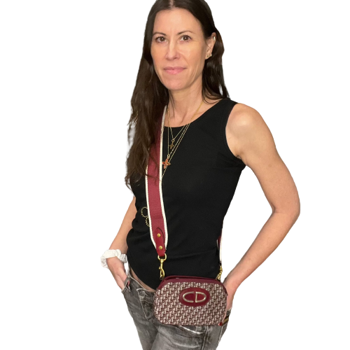 Christian Dior Pouch - Trotter Diorissimo Canvas Custom Converted to Wear Multiple Ways