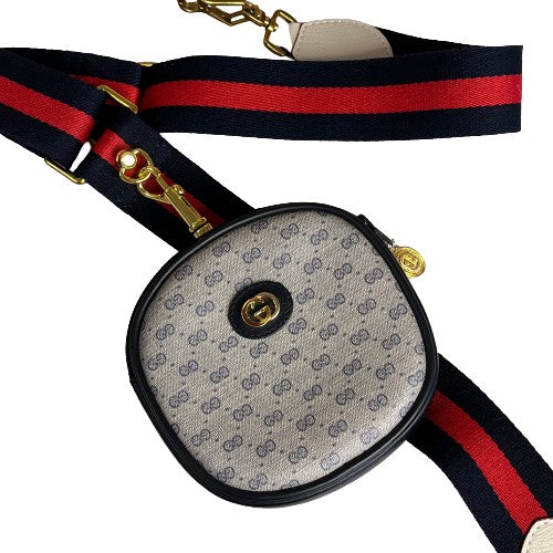 Vintage Blue/Grey Micro GG Gucci Clutch Convertible Custom Crossbody Bag