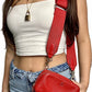 Classic Red Chanel Button Pouch - 8 Ways! Custom Crossbody/Fanny Pack/Bum Bag 2 Straps & Insert