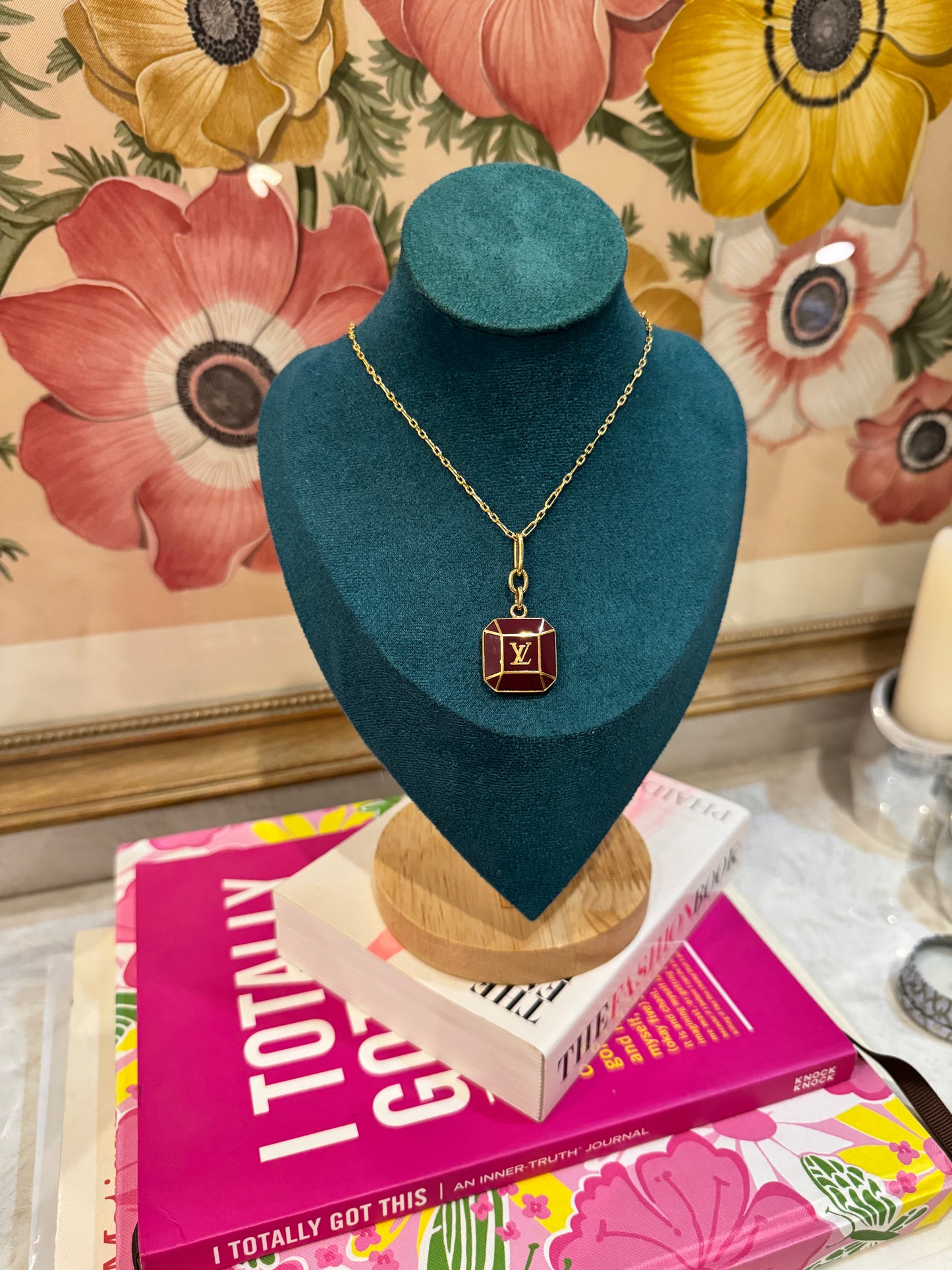 Louis Vuitton square Charm Pendant on Chain