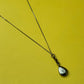 Mixed Metal Louis Vuitton Teardrop Charm on Necklace