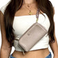 Classic Vintage Taupe Chanel Button Pouch - Custom Crossbody/Fanny Pack/Bum Bag