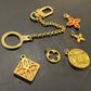 Lemon Crystal (Only) Rounded Flower Logo 2 sided Charm on Necklace