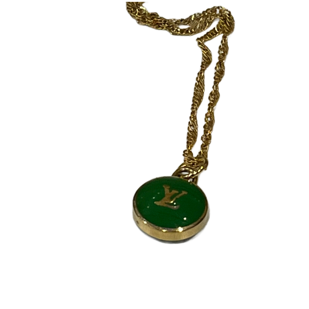 Rare Louis Vuitton Pastilles Charm on Necklace - Kelly Green