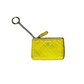 Yellow Enamel Chanel O Case mini Coin Purse