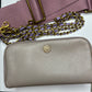 Classic Vintage Taupe Chanel Button Pouch - Custom Crossbody/Fanny Pack/Bum Bag