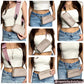 Classic Vintage Taupe Chanel Button Pouch - Custom Crossbody/Fanny Pack/Bum Bag