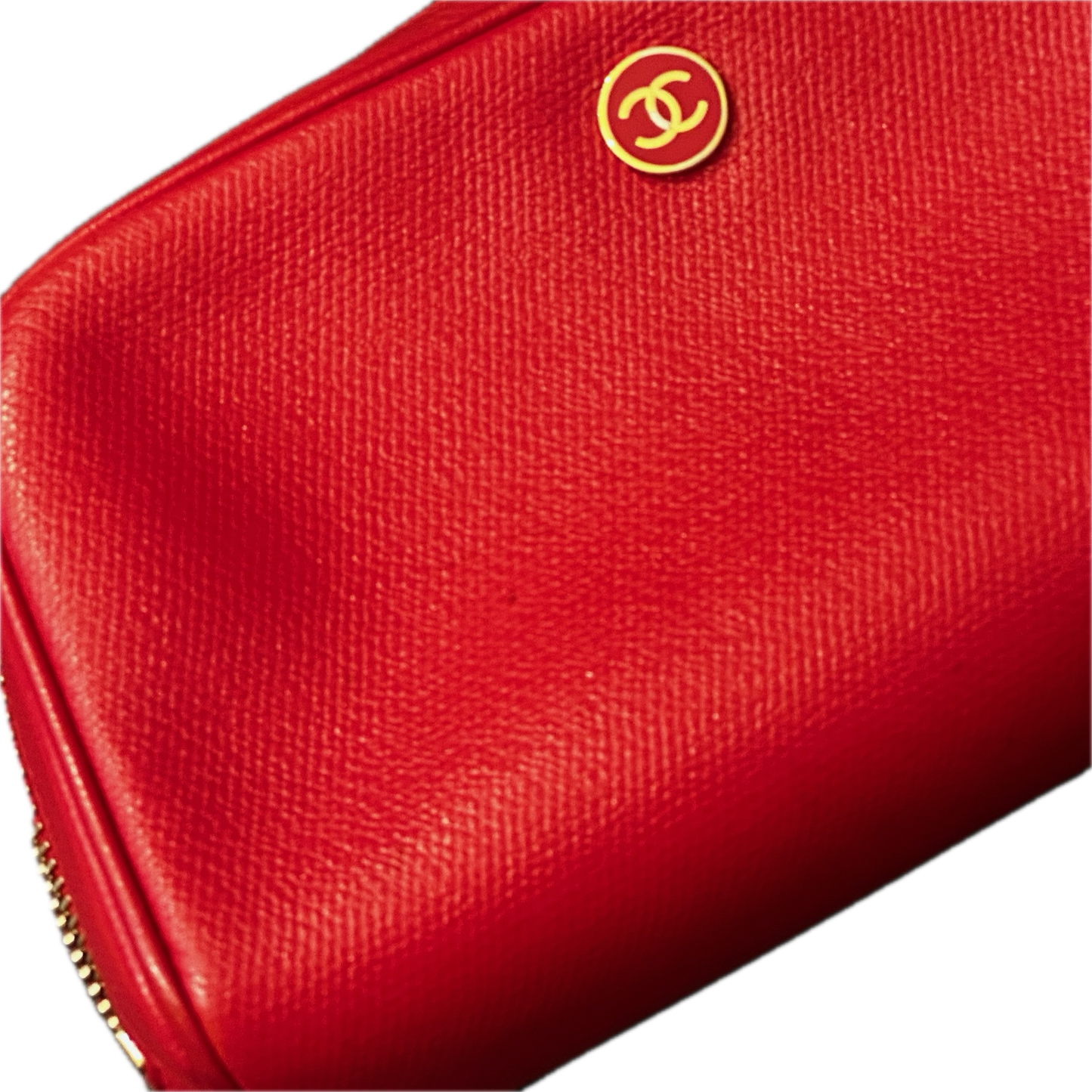 Classic Red Chanel Button Pouch - 8 Ways! Custom Crossbody/Fanny Pack/Bum Bag 2 Straps & Insert