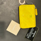 Yellow Enamel Chanel O Case mini Coin Purse