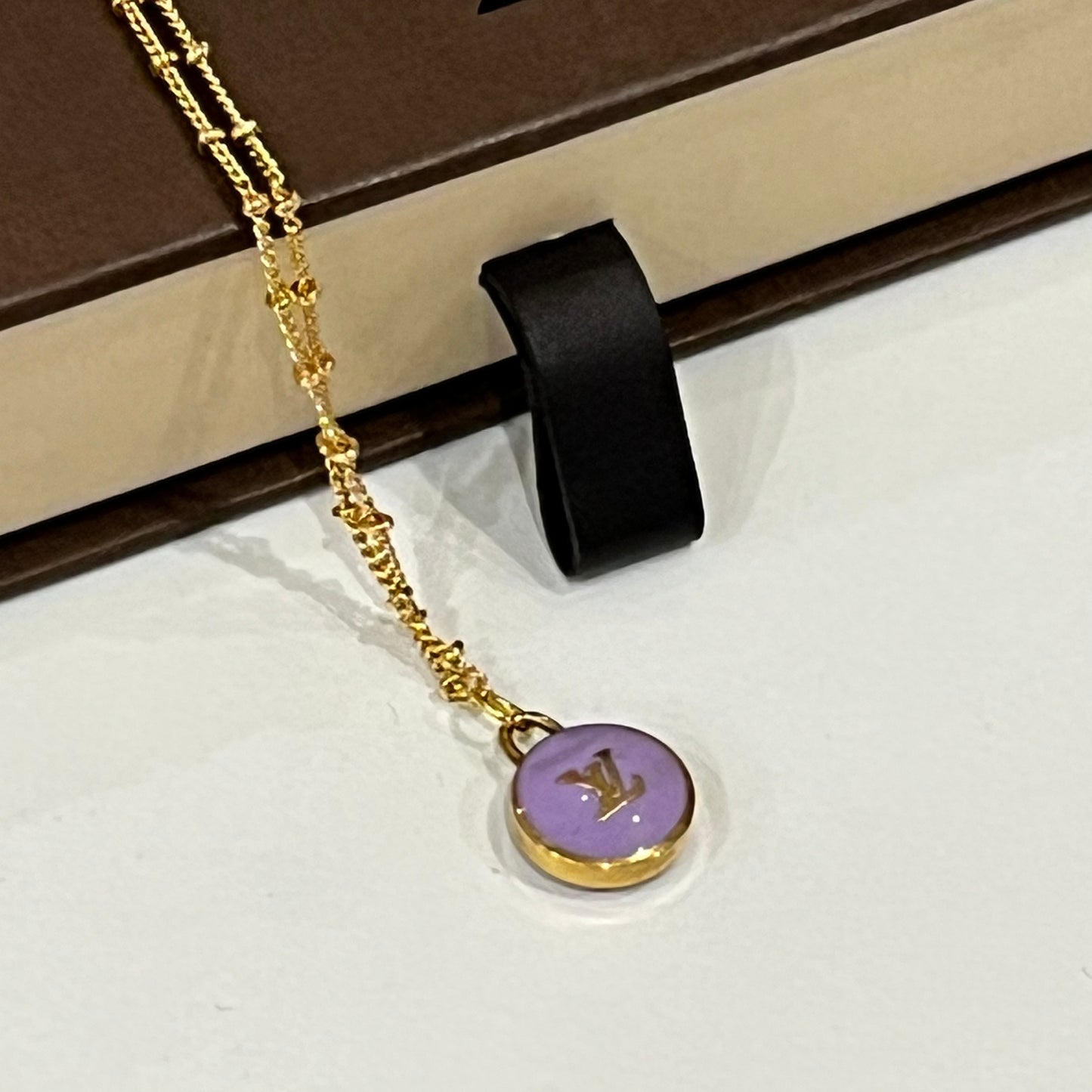 Rare Louis Vuitton Pastilles Charm on Necklace