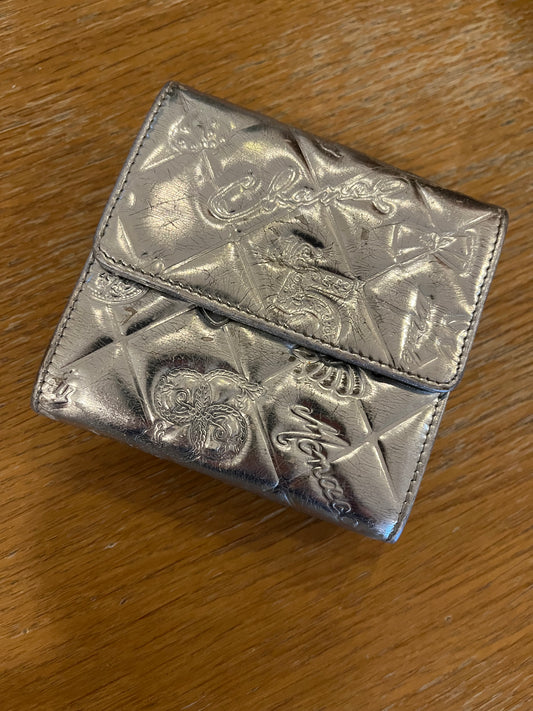CC Icon Silver Vintage Chanel Wallet