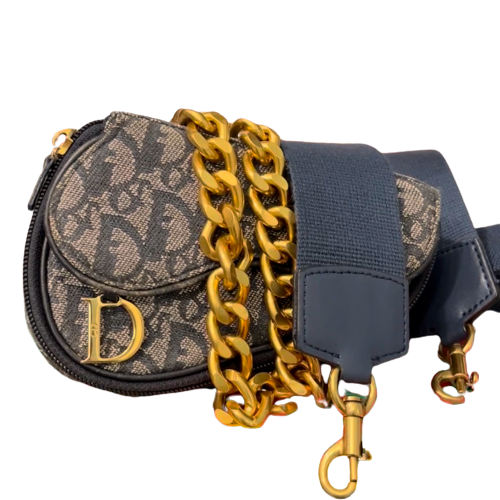 CD Dior Vintage Trotter Saddle Pouch Custom one-of-a-kind Bum Bag/Crossbody/Fanny Pack 1928B