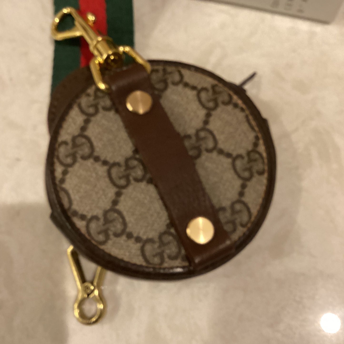 RARE Vintage Gucci micro Pouch with web Convertible Custom Crossbody Bum Bag Fanny Pack Clutch (Copy)