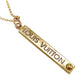 Chic Louis Vuitton Large Bar Charm Repurposed on Necklace