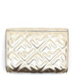 Gorg  FF Fendi metallic baguette trifold wallet