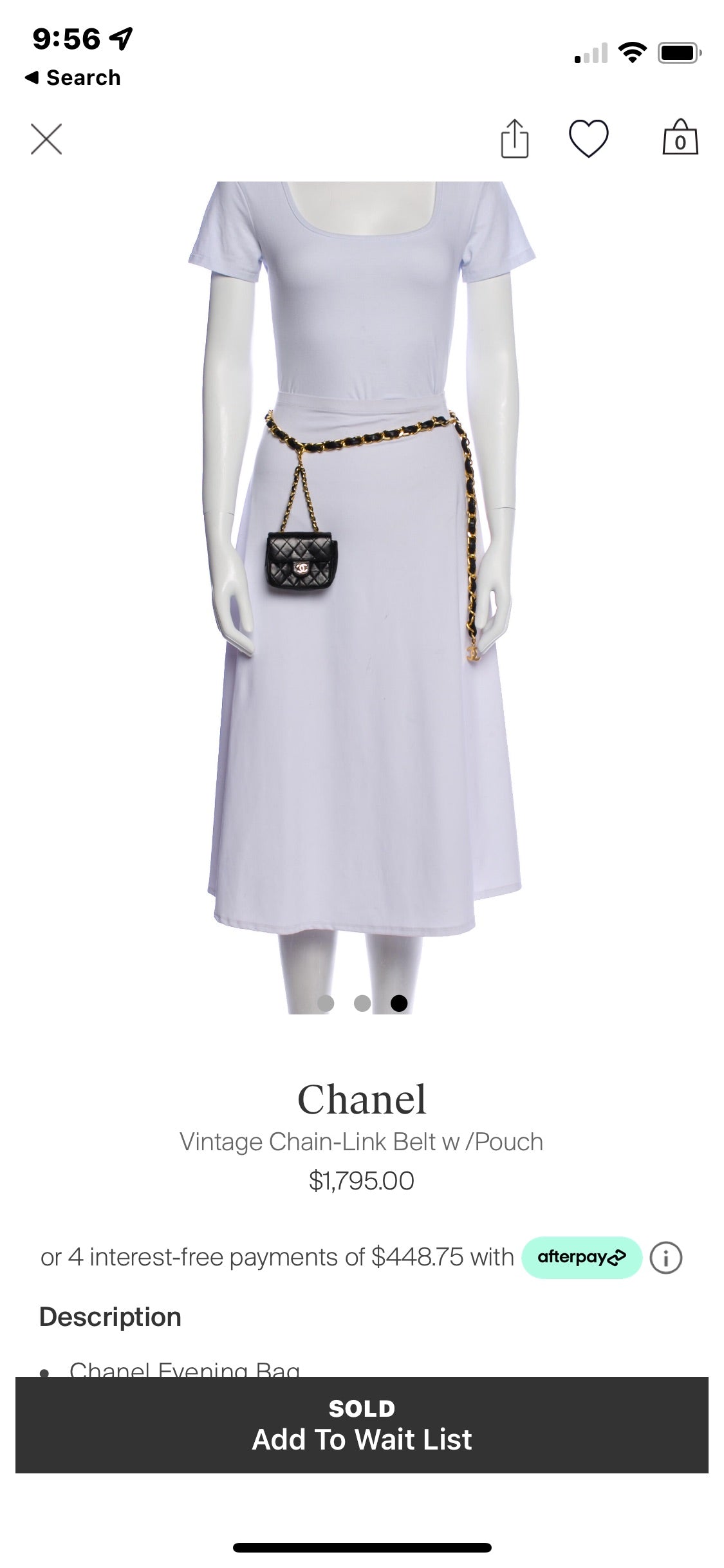 Chic Vintage Black Timeless Chanel Pouch Custom Crossbody/Fanny Pack/Bum Bag