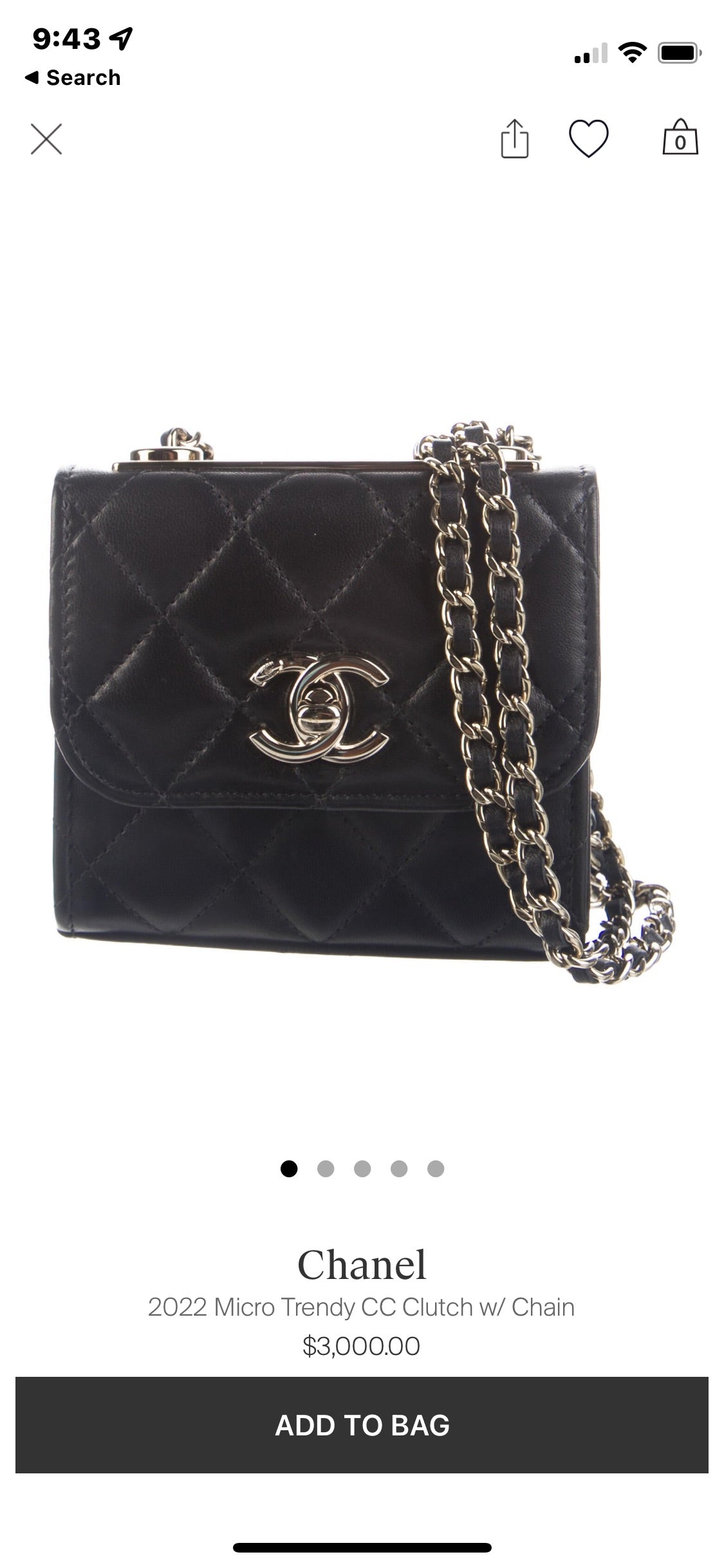 Chic Vintage Black Timeless Chanel Pouch Custom Crossbody/Fanny Pack/Bum Bag