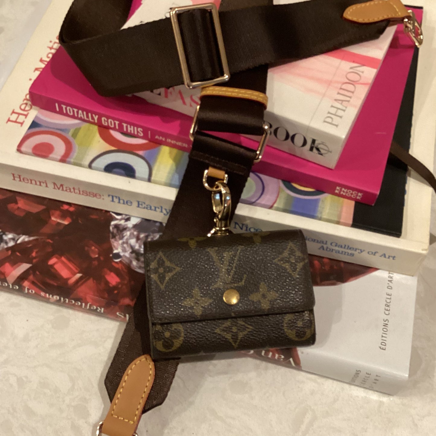 Louis Vuitton Vintage Monogram Porte Monnaie Plat Coin Purse Convertible - Multi-pochette Key Case