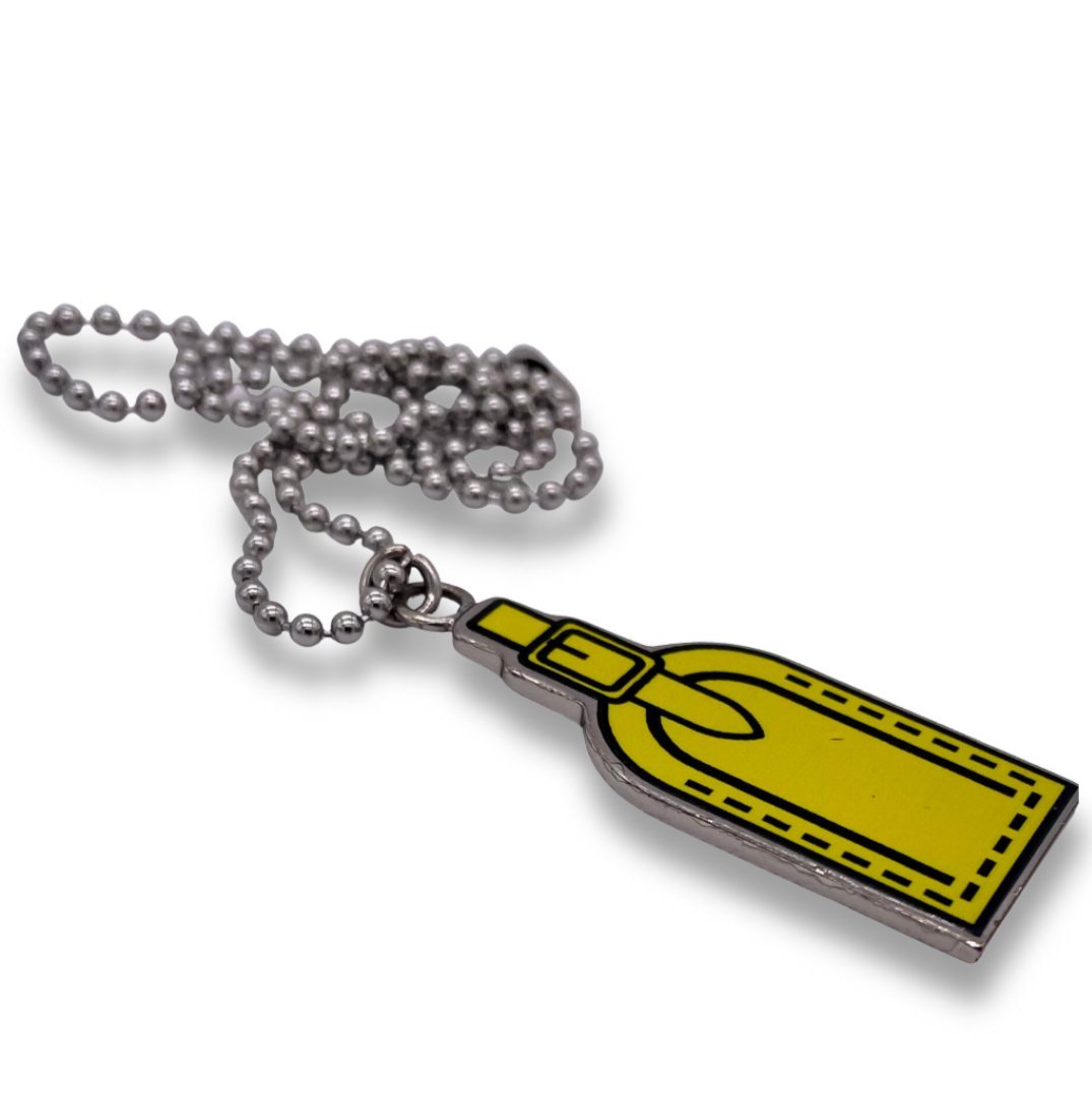Louis Vuitton Luggage Tag Re-worked Charm Necklace