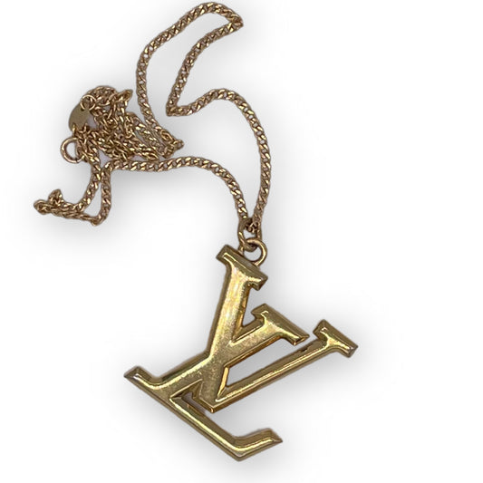 GORG XL LV Logo Charm Used as Pendant - Statement Necklace