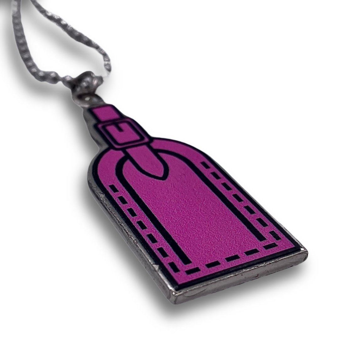 Louis Vuitton Luggage Tag Re-worked Charm Necklace